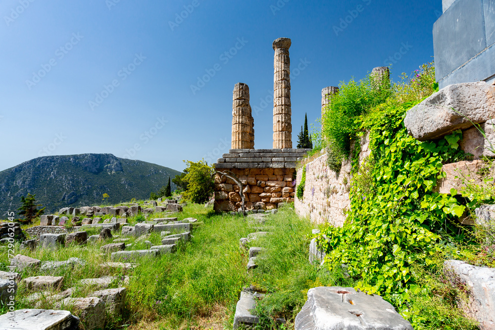 Delphi, Greece. Temple of Apollo