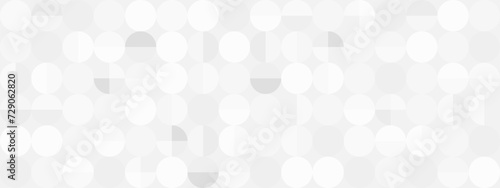Seamless trendy white background for textiles or covers. Mosaic with gray texture of geometric shapes, template for web intro.	