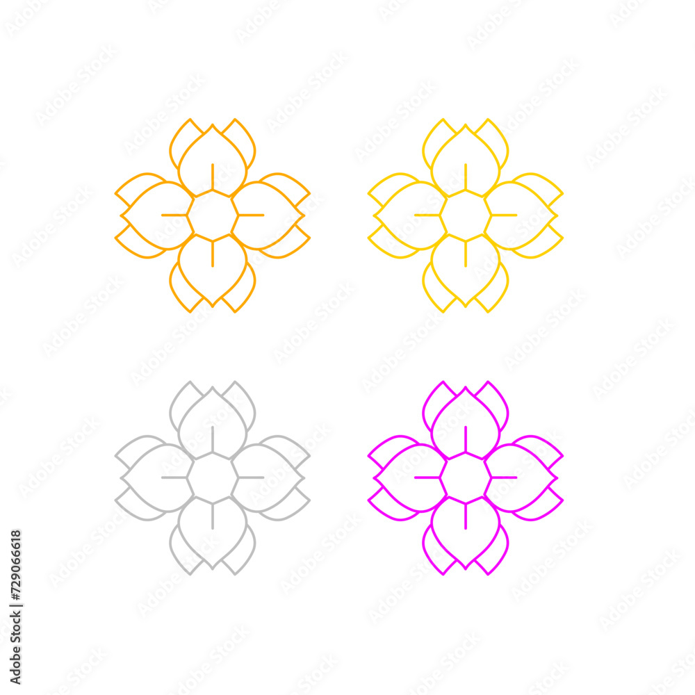 Luxury Ayurveda Wellness Spa Sign Symbol Logo isolated on white Luxury Ayurveda Wellness Spa Sign Symbol Logo isolated on white
