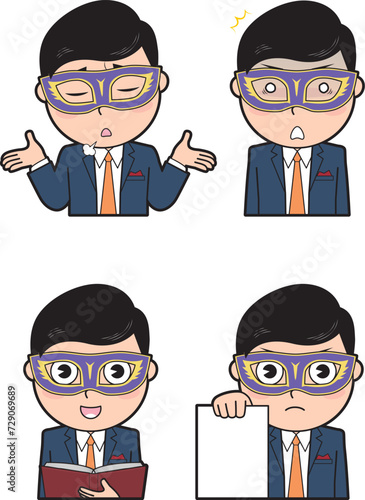 仮面を付けた男性⑧