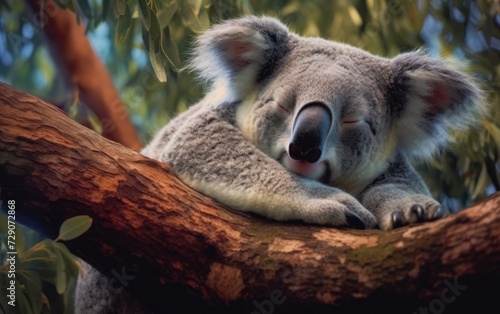 Koala Eucalyptus Tree Nap