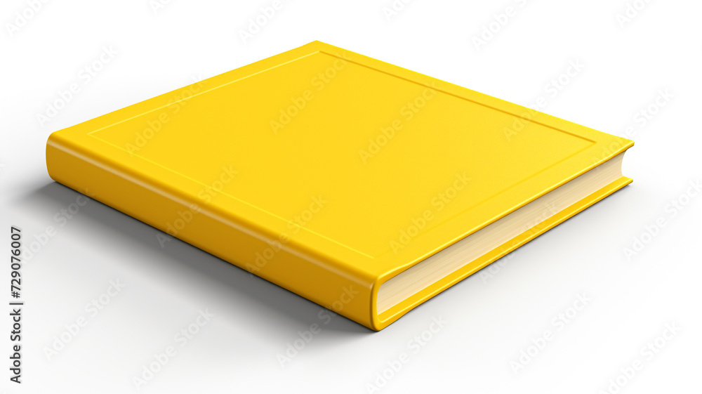 yellow hardcover book front cover isolated on white background yellow hardcover book front cover isolated on white background