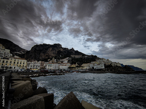 Ocean and mointains photo