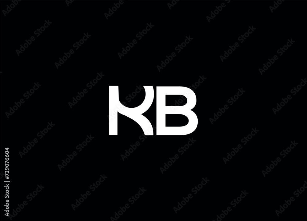 KB initial logo design and monogram logo KB initial logo design and monogram logo