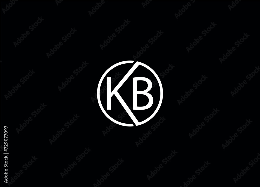 KB initial logo design and monogram logo KB initial logo design and monogram logo