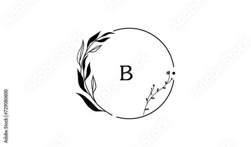 Luxury Circular Floral Alphabetical Logo