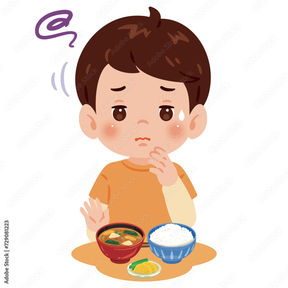 食欲がない男の子