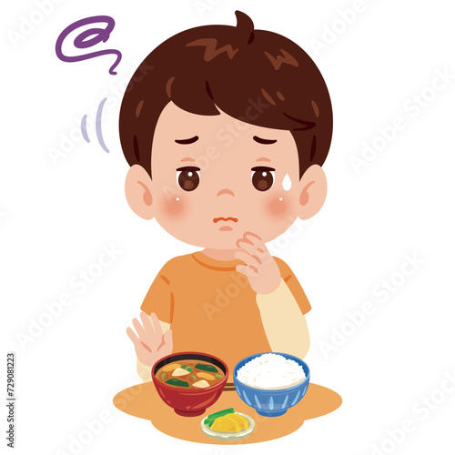 食欲がない男の子