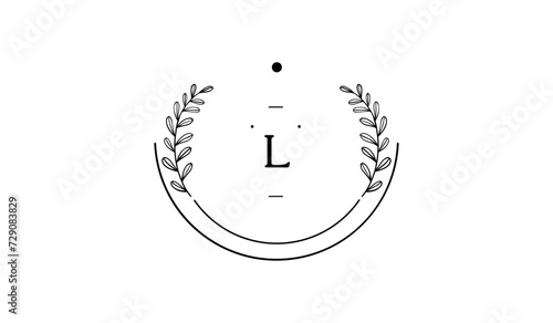Luxury Circular Floral Alphabetical Logo