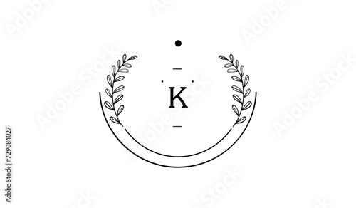 Luxury Circular Floral Alphabetical Logo