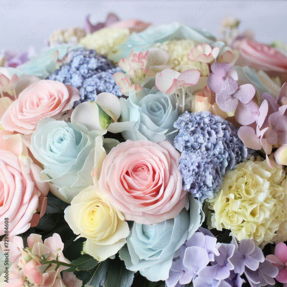 Delicate spring bouquet of pink peonies, chrysanthemums, roses, carnations and other flowers, bouquet and gift idea Delicate spring bouquet of pink peonies, chrysanthemums, roses, carnations and other flowers, bouquet and gift idea