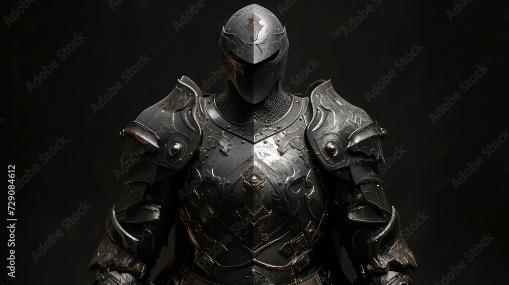 Fototapeta premium medieval knight in armour