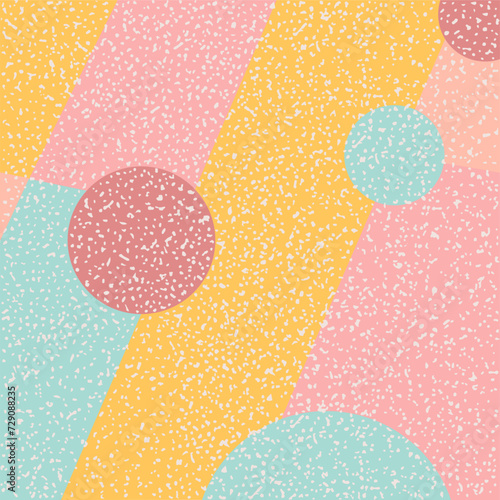 Retro abstract risograph background vector