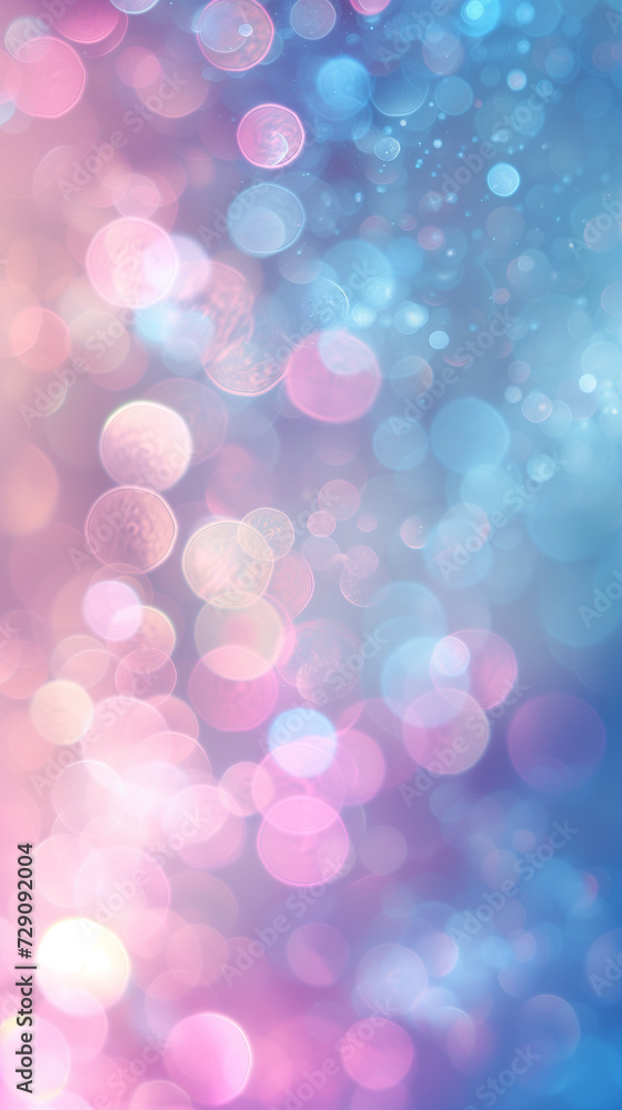 Pastel Abstract Bokeh Background with Copy Space