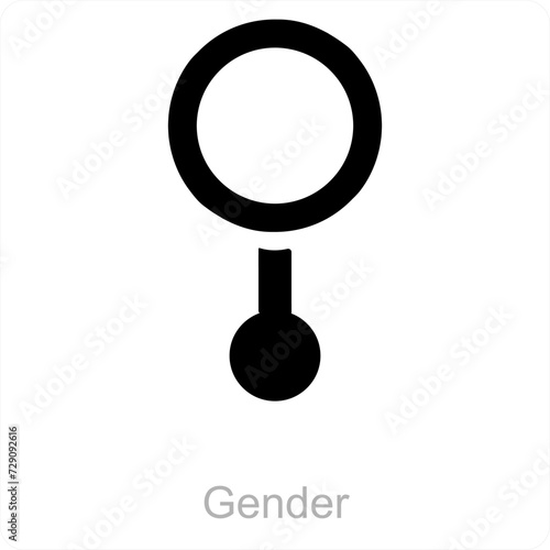 gender and Symbol icon concept