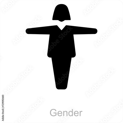 gender and Symbol icon concept