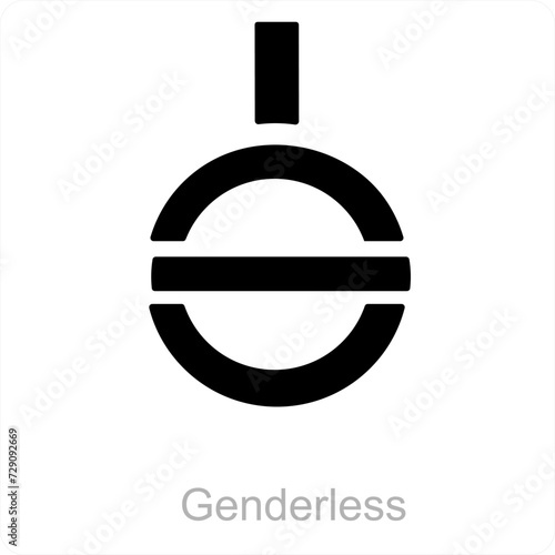 genderless and Symbol icon concept