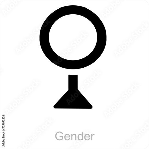 gender and Symbol icon concept
