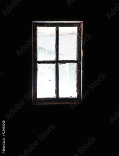 Old window in the attic