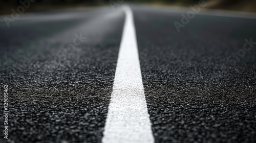 asphalt road and white dividing lines