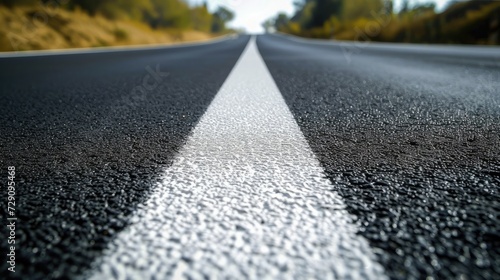 Wallpaper Mural asphalt road and white dividing lines Torontodigital.ca