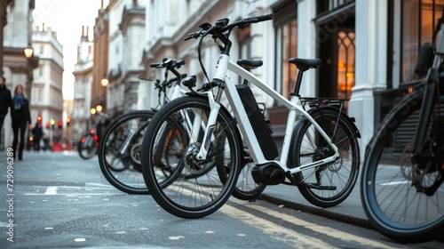 Electric Bikes in London As Part of The Sustainable Urban Mobility © buraratn