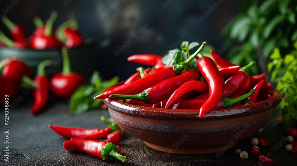 Freshly harvested red hot peppers from the garden. Freshly harvested red hot peppers from the garden.