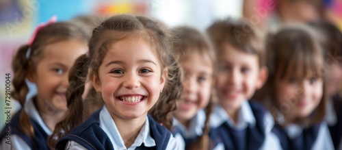 Communication and smiling have boosted children's academic performance and self-assurance at a cram school.