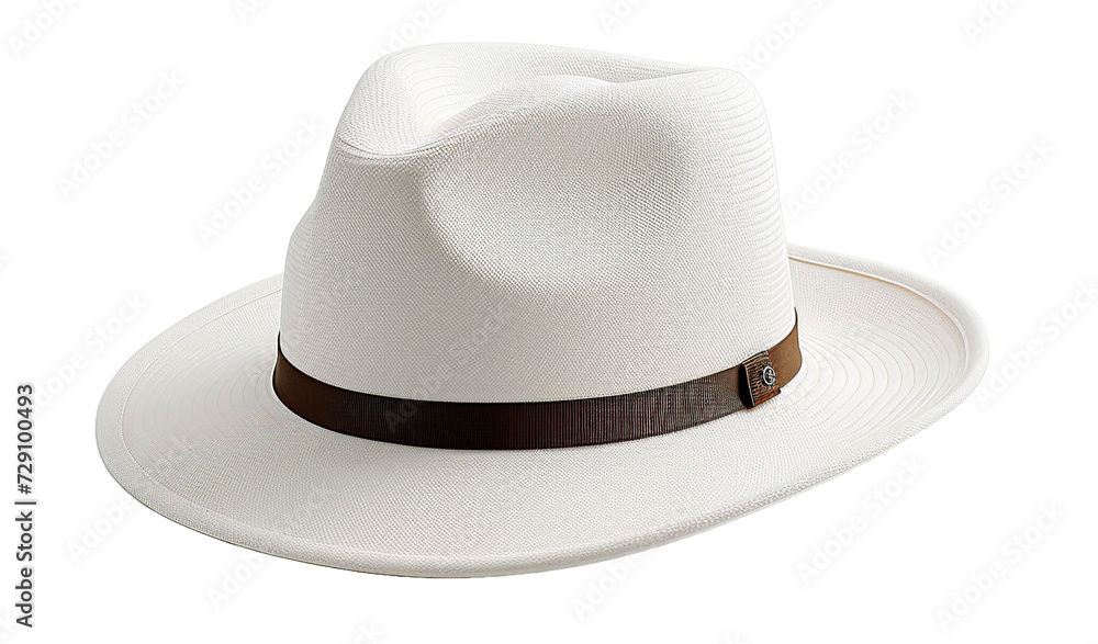 White hat isolated on a white background. Clipping path included White hat isolated on a white background. Clipping path included