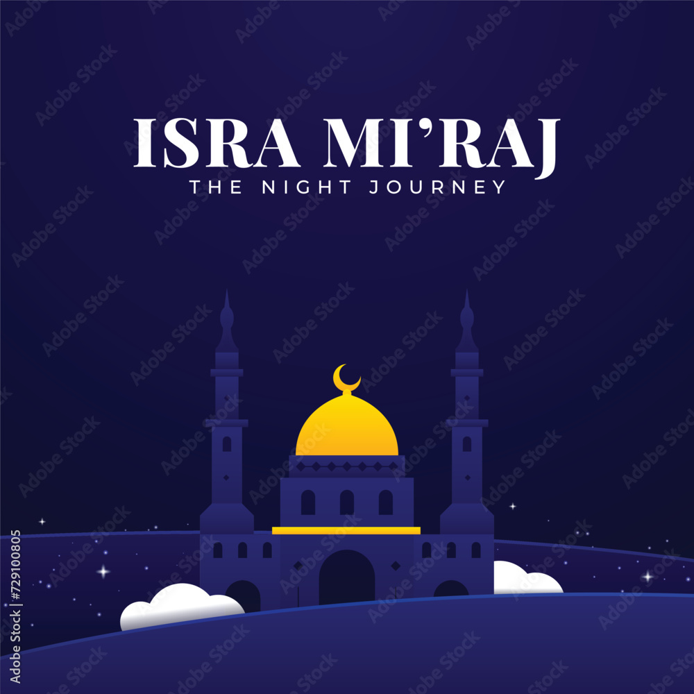Isra Mi'raj design background template