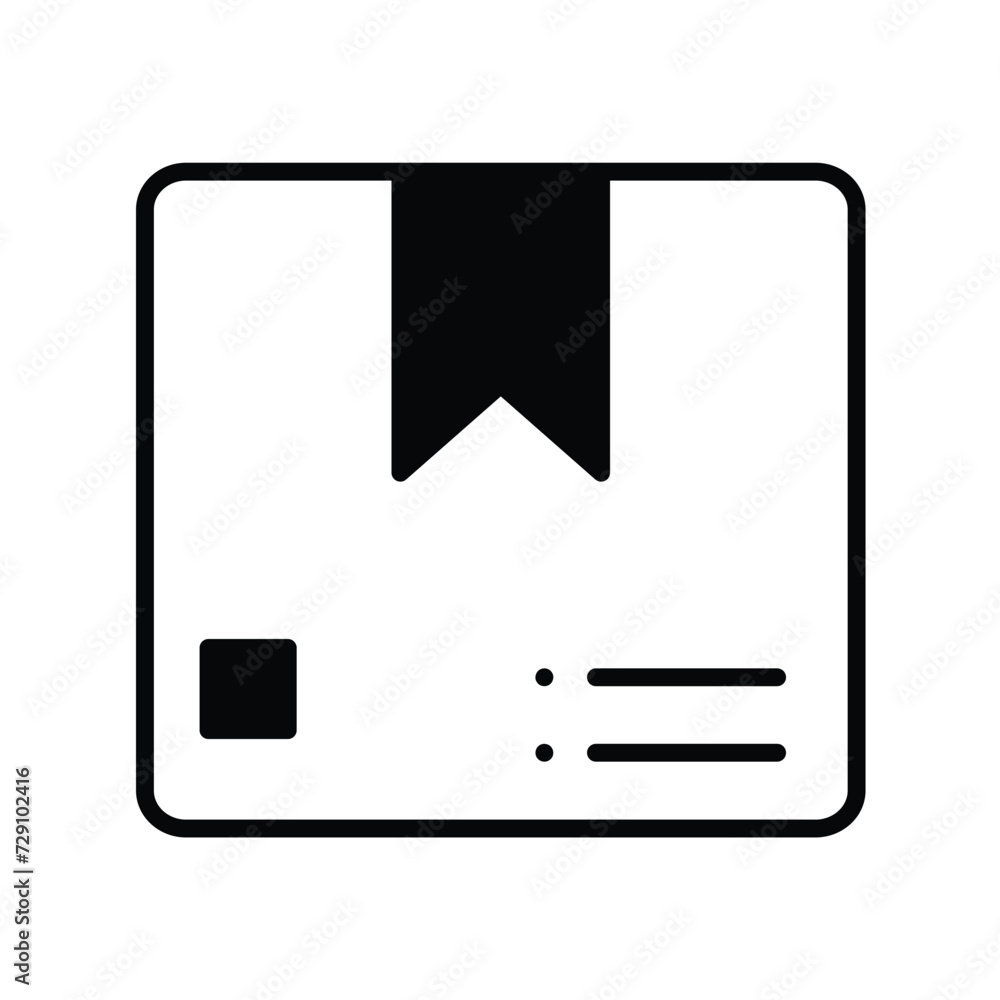 package icon with white background vector stock illustration