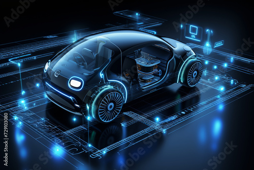 Smart Car Technology Car Background © Robin