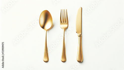 Matte Finish Gold Cutlery Refined Kitchenware
