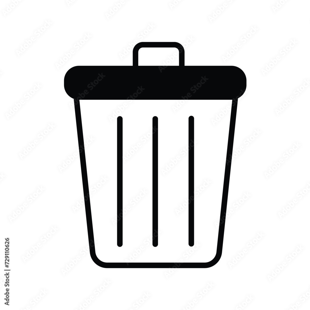 bin location icon with white background vector stock illustration bin location icon with white background vector stock illustration