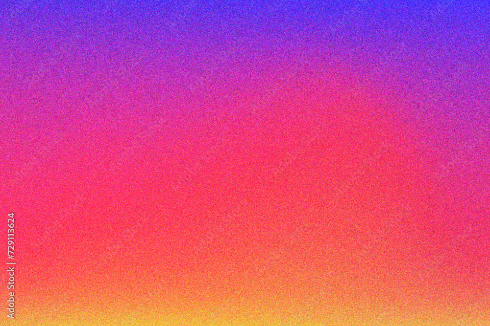 Sunset sky gradient colors background. Colorful retro gradation. Gradient blur, noise, grain, texture