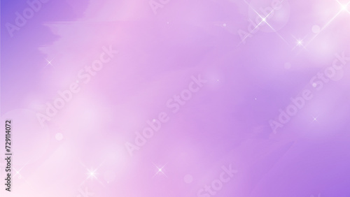 Ethereal Purple Glitter Cloud Smoke Background with Bokeh Lights