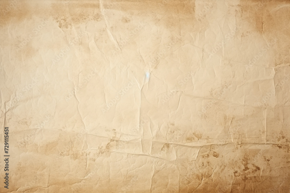 Cream paper old grunge retro rustic blank, crumpled paper texture background surface brown parchment empty. Natural pattern antique design art work and wallpaper - obrazy, fototapety, plakaty 
