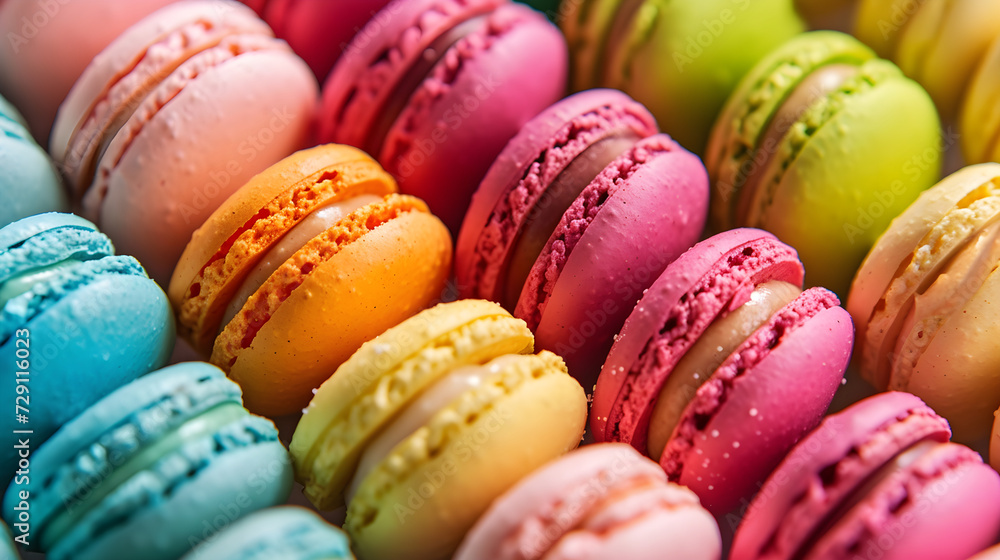 Colored macaroons on isolated background Colored macaroons on isolated background