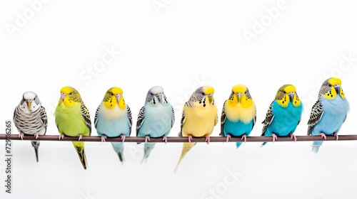 Colorful Budgies