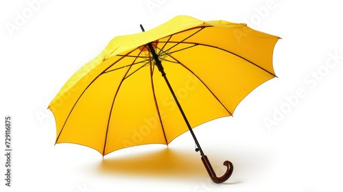 yellow umbrella isolated on a white background