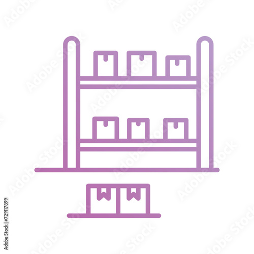 picking area icon with white background vector stock illustration