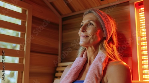 people in an infrared sauna