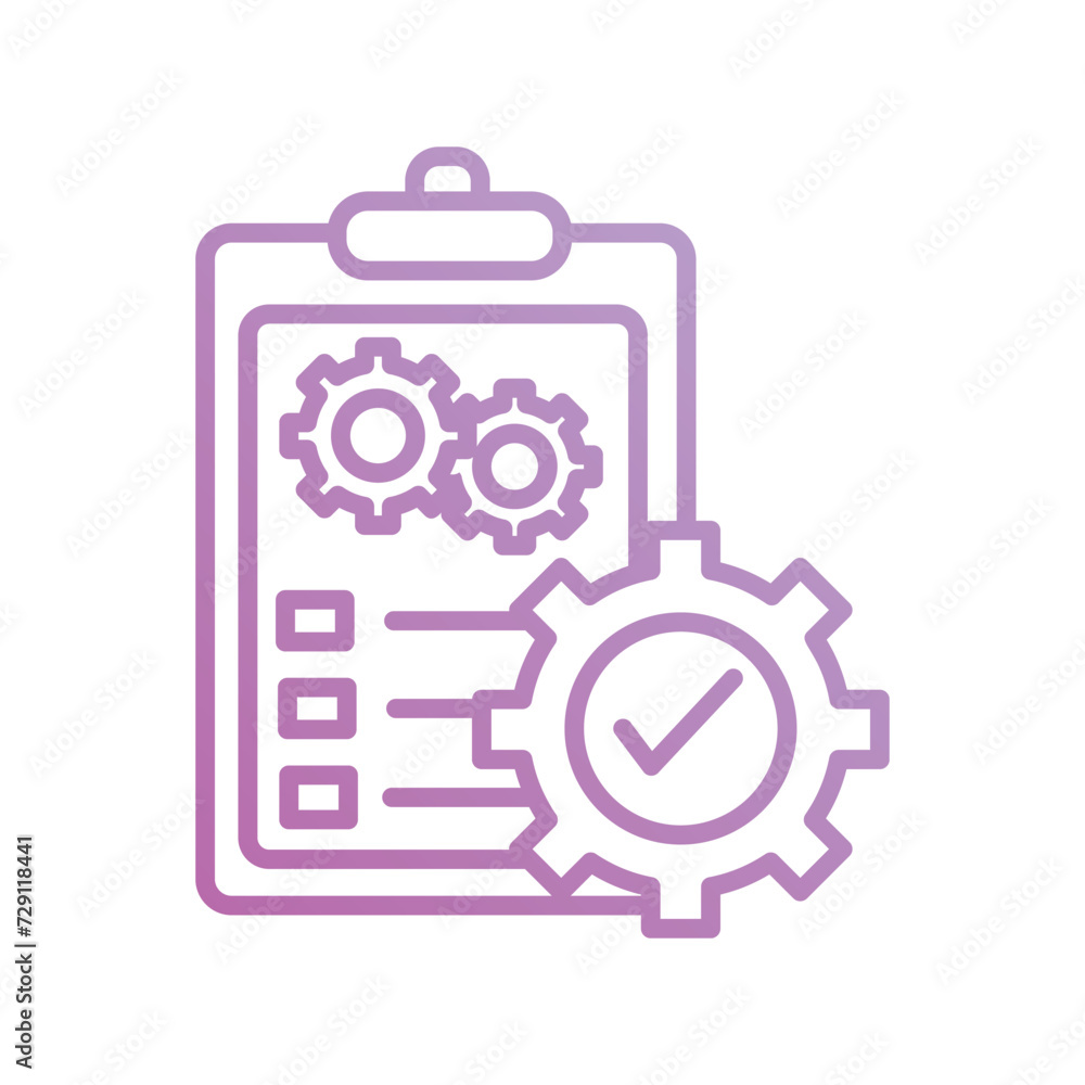 qality controll icon with white background vector stock illustration qality controll icon with white background vector stock illustration