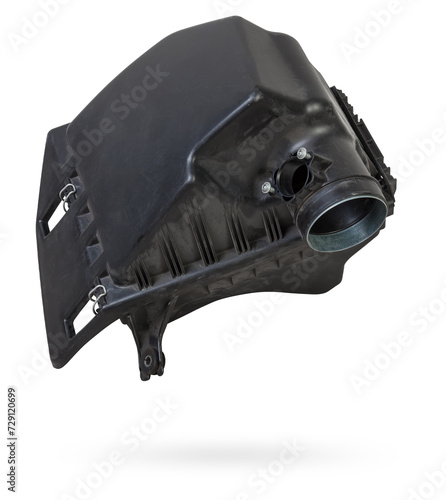 Filter housing for cleaning the intake manifold of the car engine made of black plastic for air conditioning and prevent dust from entering passenger compartment. Sale spare parts for auto-parsing.