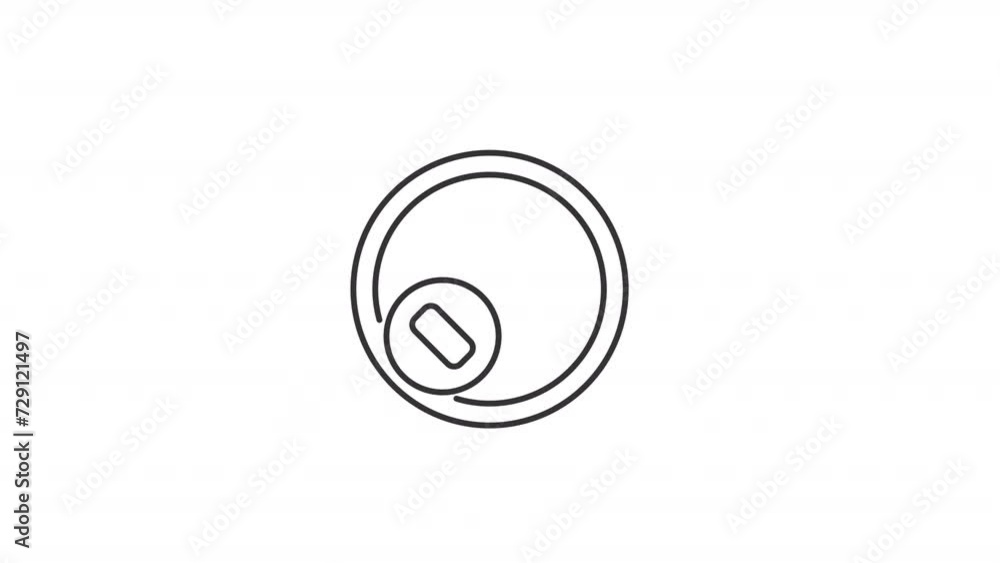 Animated vacuum robotic cleaner icon. Household smart assistance line animation. Home autonomic task management. Black illustration on white background. HD video with alpha channel. Motion graphic Animated vacuum robotic cleaner icon. Household smart assistance line animation. Home autonomic task management. Black illustration on white background. HD video with alpha channel. Motion graphic