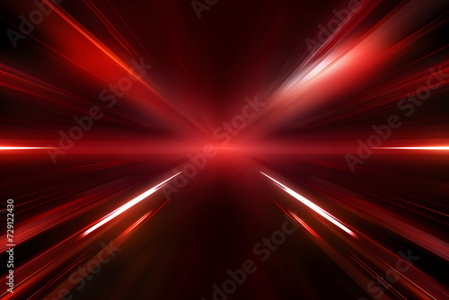 Abstract Laser Beams and Car Light Trail Effect
