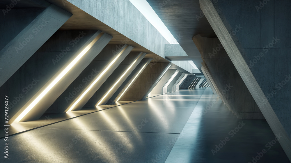 Avant garde architectural design with LED lighting decoration Avant garde architectural design with LED lighting decoration