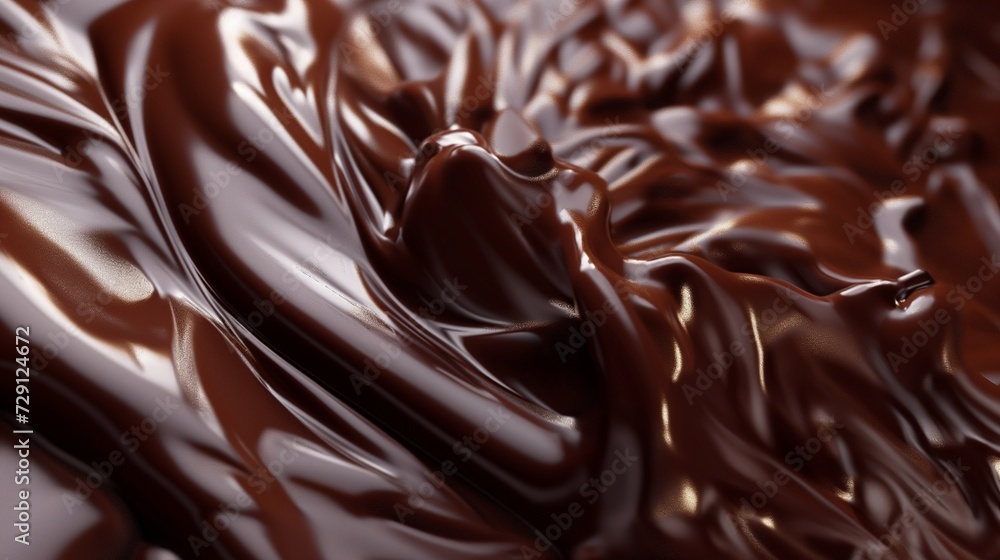 melted dark chocolate flow, candy or chocolate preparation melted dark chocolate flow, candy or chocolate preparation