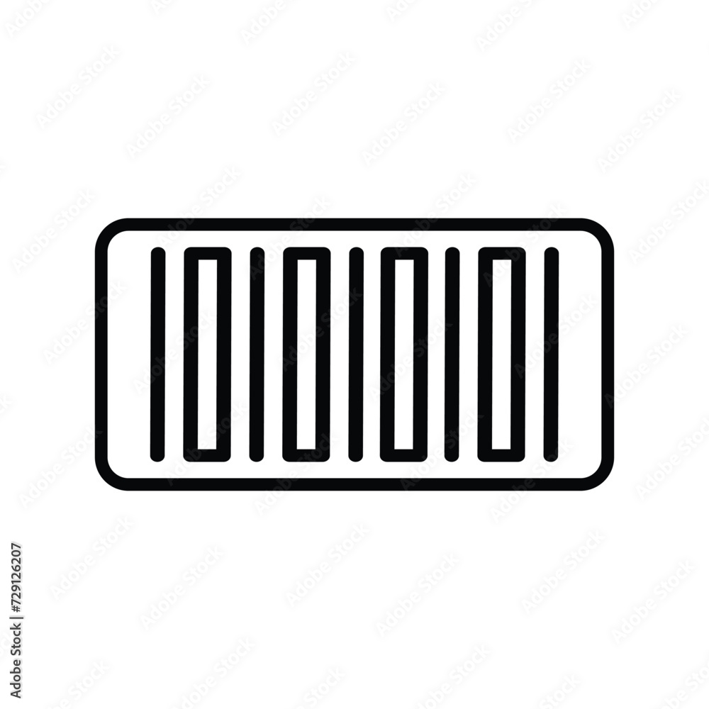 barcode icon with white background vector stock illustration barcode icon with white background vector stock illustration