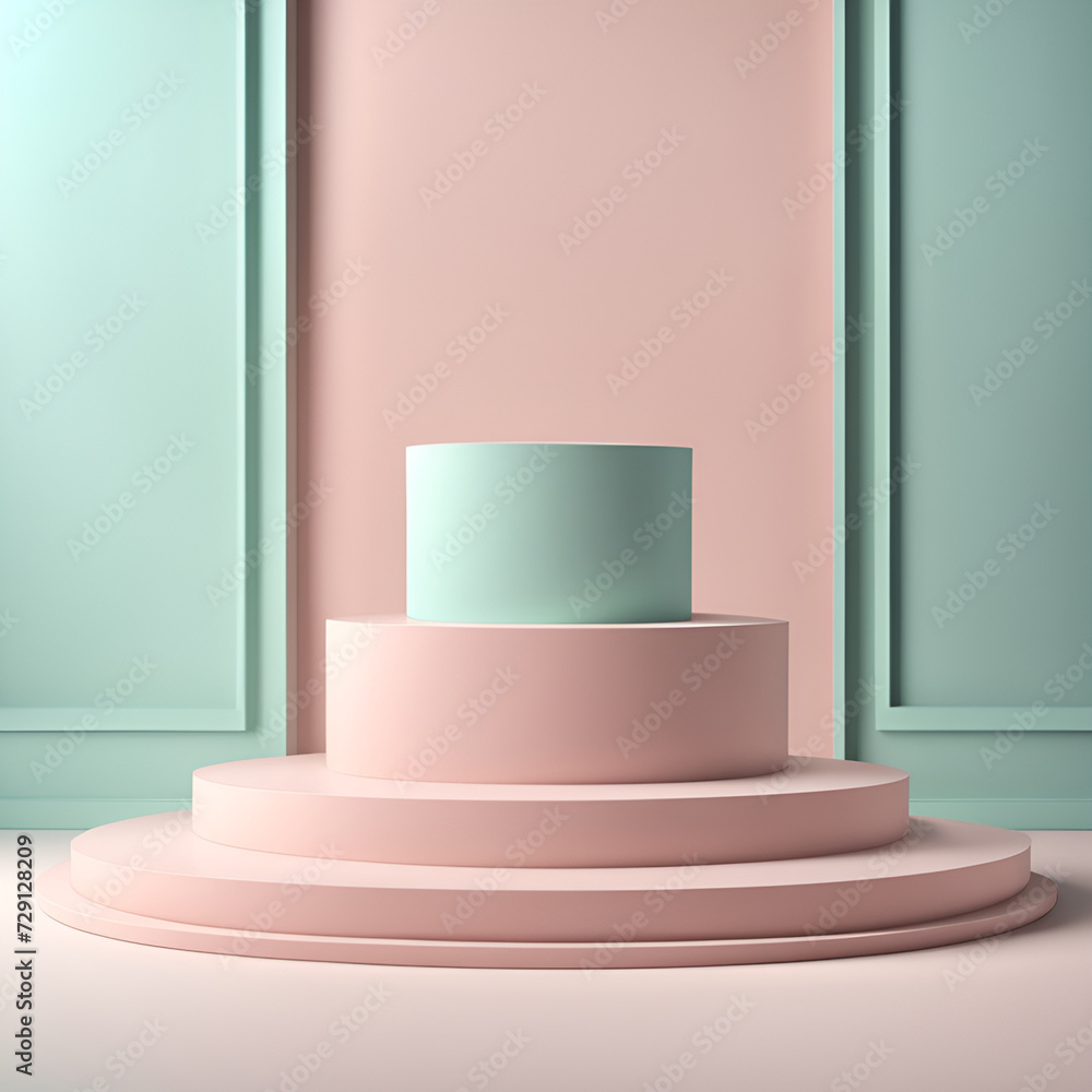 illustration of a podium, generative ai illustration of a podium, generative ai